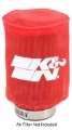 Picture of K&N Drycharger Air Filter Wrap - Round Straight - Red Closed Top 3in Inside Dia x 4in Height