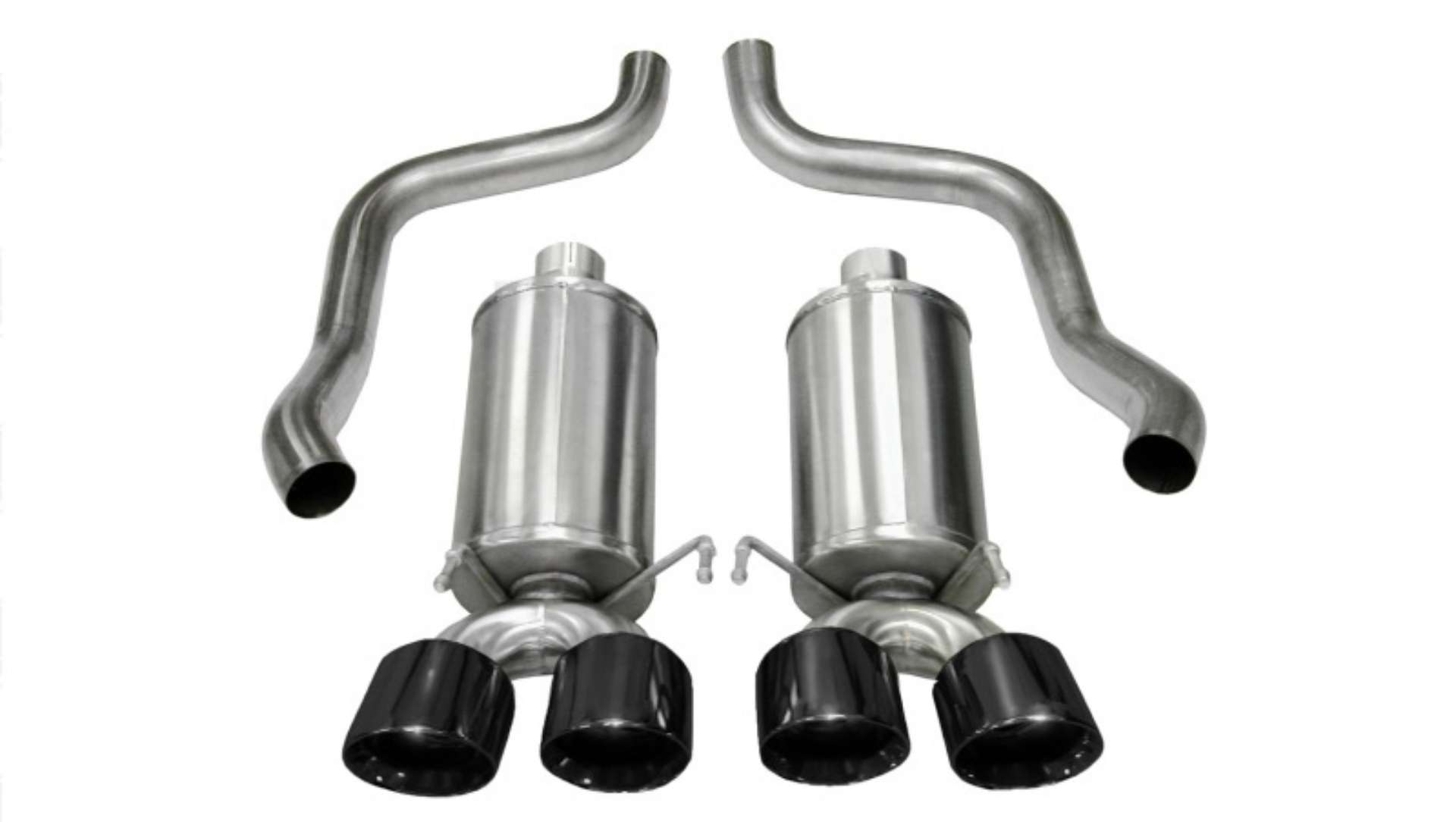 Picture of Corsa 2009-2013 Xtreme Axle-Back Exhaust w-Dual Black 3-5in Tips 09-13 Chevrolet Corvette C6 6-2L V8