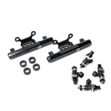 Picture of DeatschWerks 04-06 Subaru STI-LGT Side Feed to Top Feed Fuel Rail Conv Kit w- 2200cc Injectors