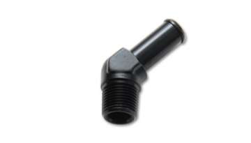 Picture of Vibrant 1-2 NPT to 5-8in Barb Straight Fitting 45 Deg Adapter - Aluminum