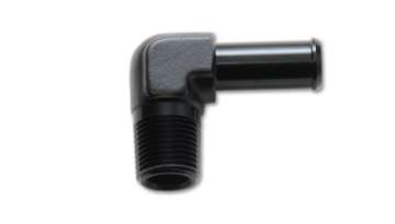 Picture of Vibrant 1-8 NPT to 1-4in Barb Straight Fitting 90 Deg Adapter - Aluminum