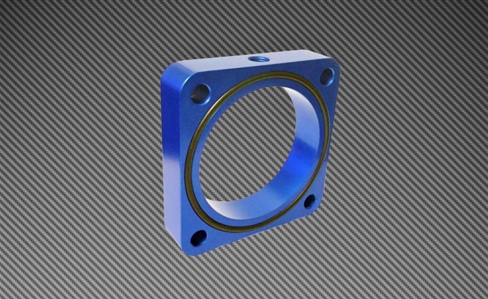 Picture of Torque Solution Throttle Body Spacer 2013+ Subaru BRZ-Scion FR-S - Blue