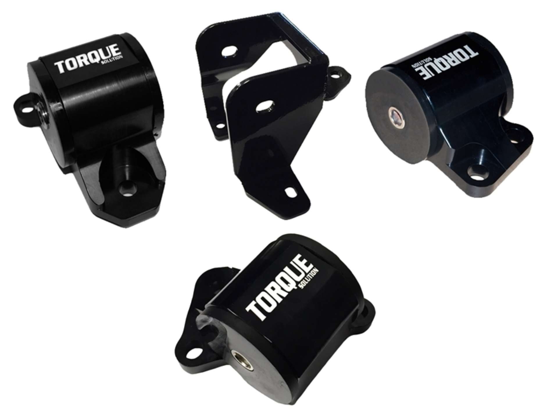 Picture of Torque Solution Billet Aluminum Mount Kit 2 Bolt: 96-00 Honda Civic EK B-D-Series