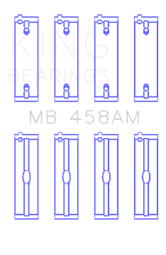 Picture of King Mitsubishi 181CI 3-0L 6G72 V6 Size 0-25 Main Bearing Set