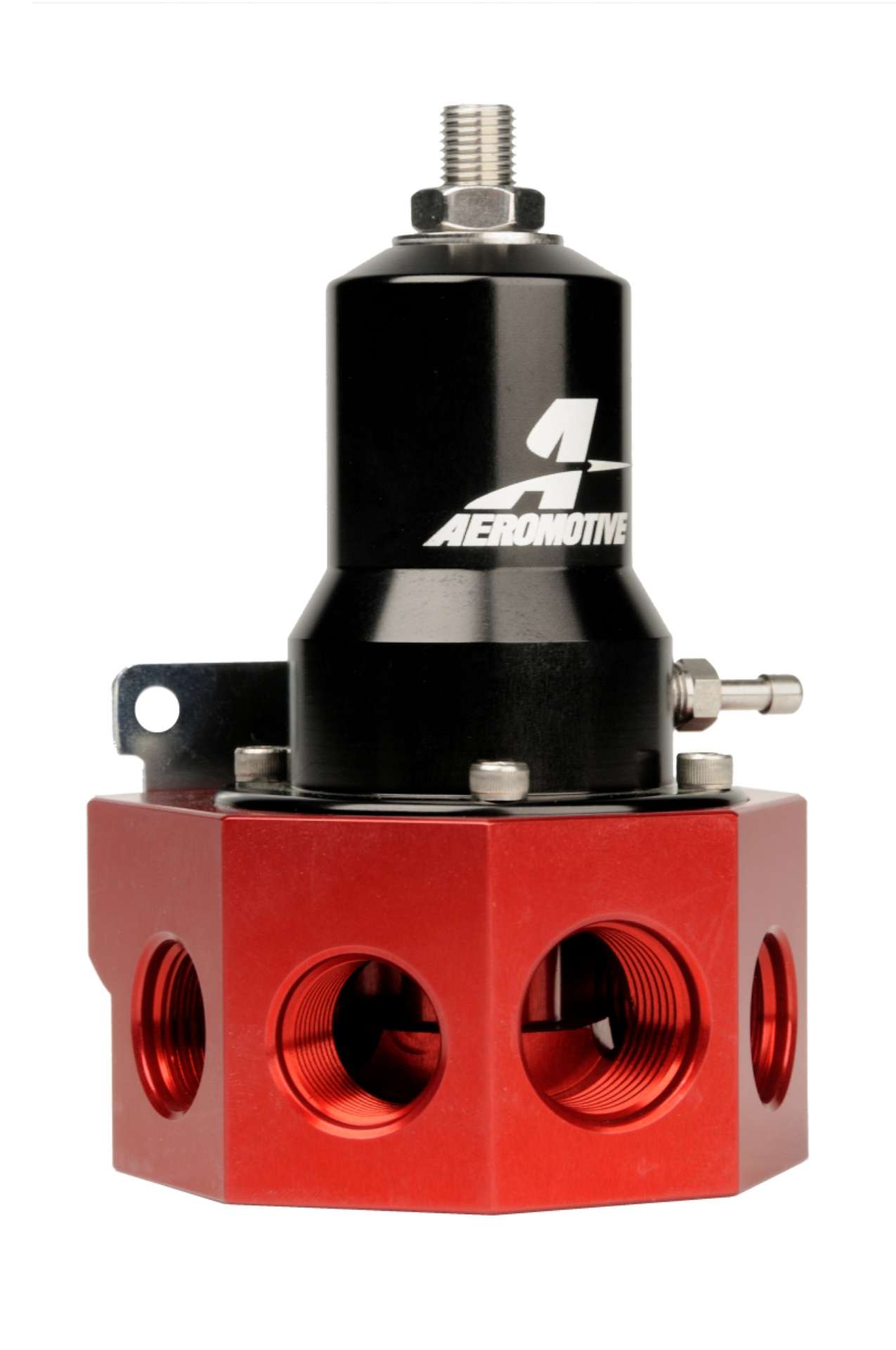 Picture of Aeromotive Regulator - 30-120 PSI - -500 Valve - 4x AN-08 and AN-10 inlets - AN-10 Bypass