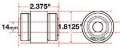 Picture of SPC Performance Flex Joint X-AXIS Jeep JK Rear UCA 14mm X 2 X 1-8125