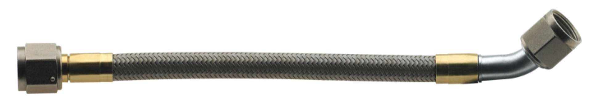 Picture of Fragola -6AN Hose Assembly Straight x 45 Degree Steel Nut 12in