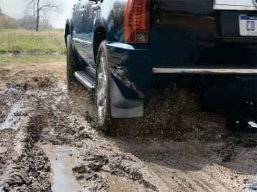 Picture of WeatherTech 07-13 Chevrolet Silverado No Drill Mudflaps - Black