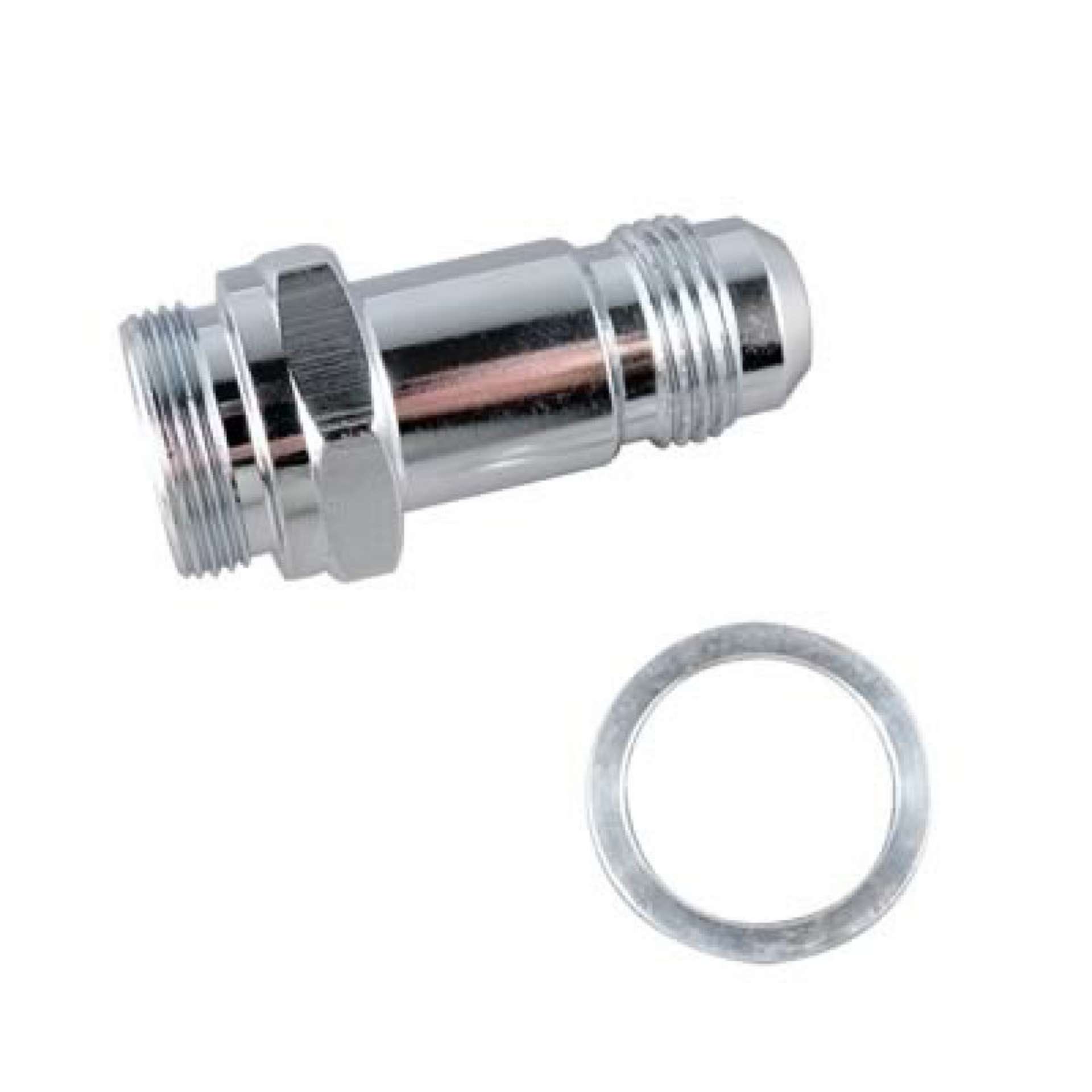 Picture of Fragola -6AN x 7-8-20 Carb Adapter Long 3in - Chrome