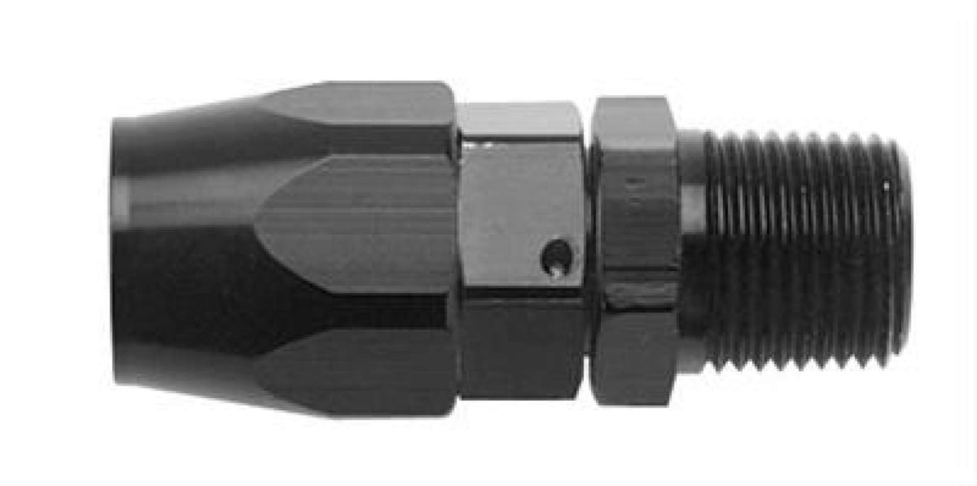 Picture of Fragola -6AN Straight Hose End x 1-4 NPT - Black