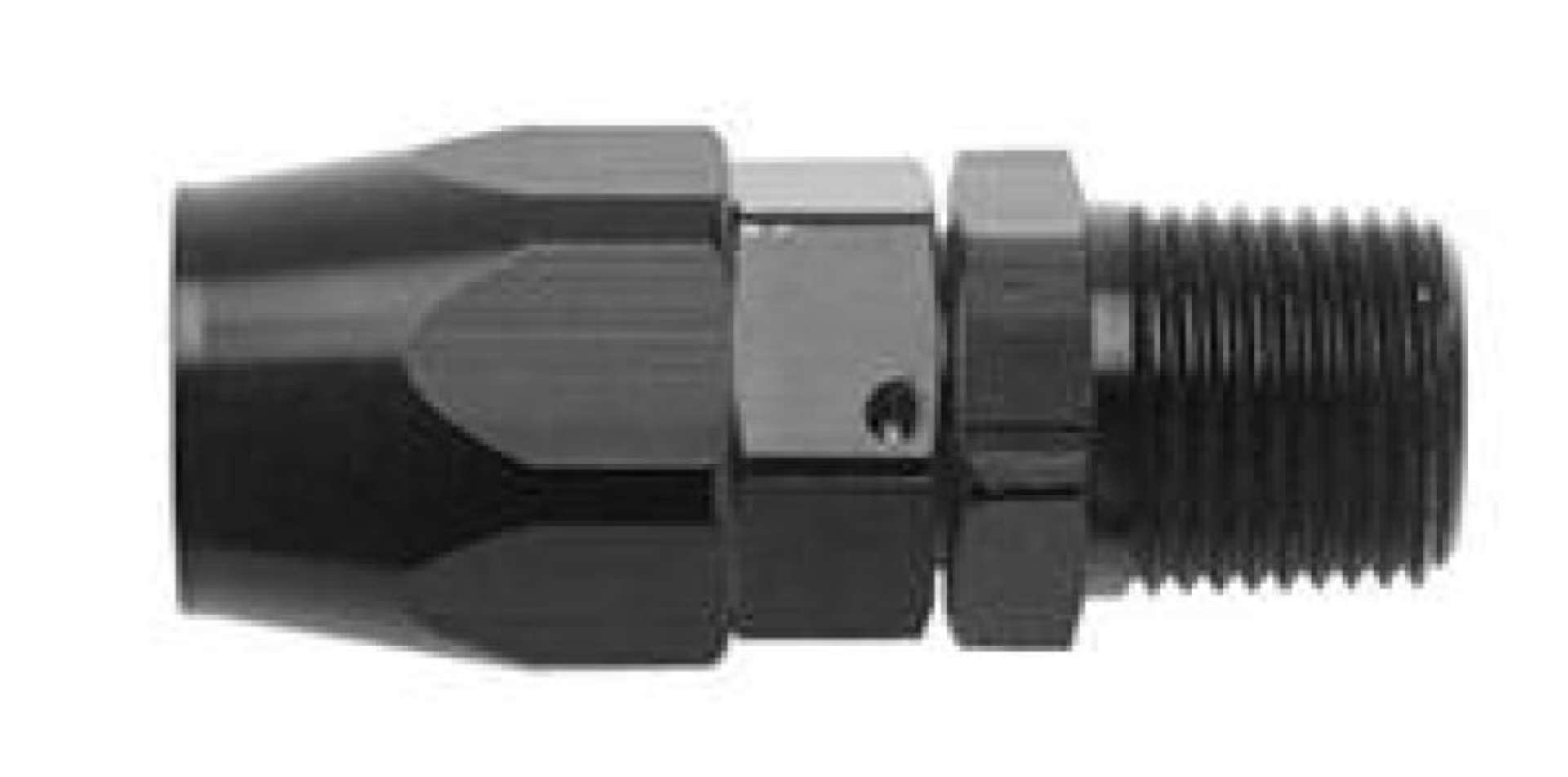 Picture of Fragola -8AN Straight Hose End x 1-4 NPT - Black