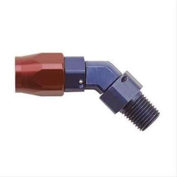 Picture of Fragola -8AN x 45 Degree Hose End x 1-4 NPT - Black