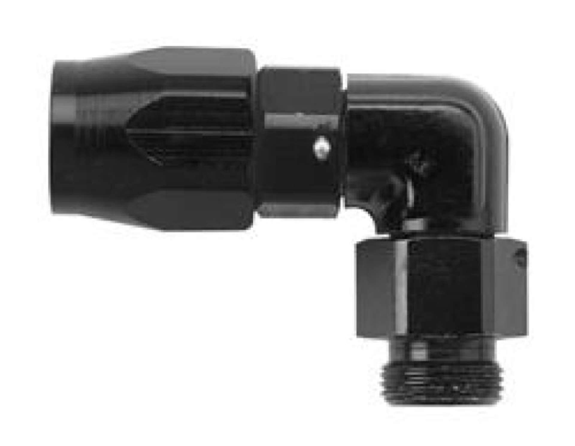 Picture of Fragola -6AN x 90 Degree Hose End x 1-4 NPT - Black