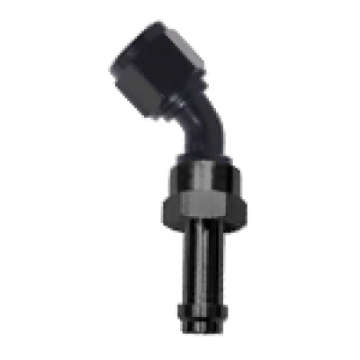 Picture of Fragola -6AN 45 Degree EZ Street Hose End Black