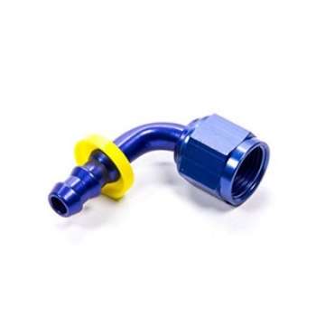 Picture of Fragola -10AN Nut x -8AN 90 Degree Push-Lite Hose End For Fuel Cell Conversion