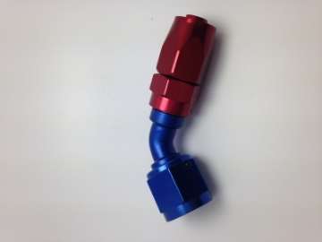 Picture of Fragola -10AN Fem x -8AN Hose 45 Degree Reducing Hose End