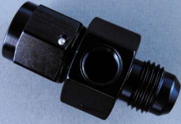 Picture of Fragola Inline Gauge Adapter -6AN Male x -6AN Fem - Black