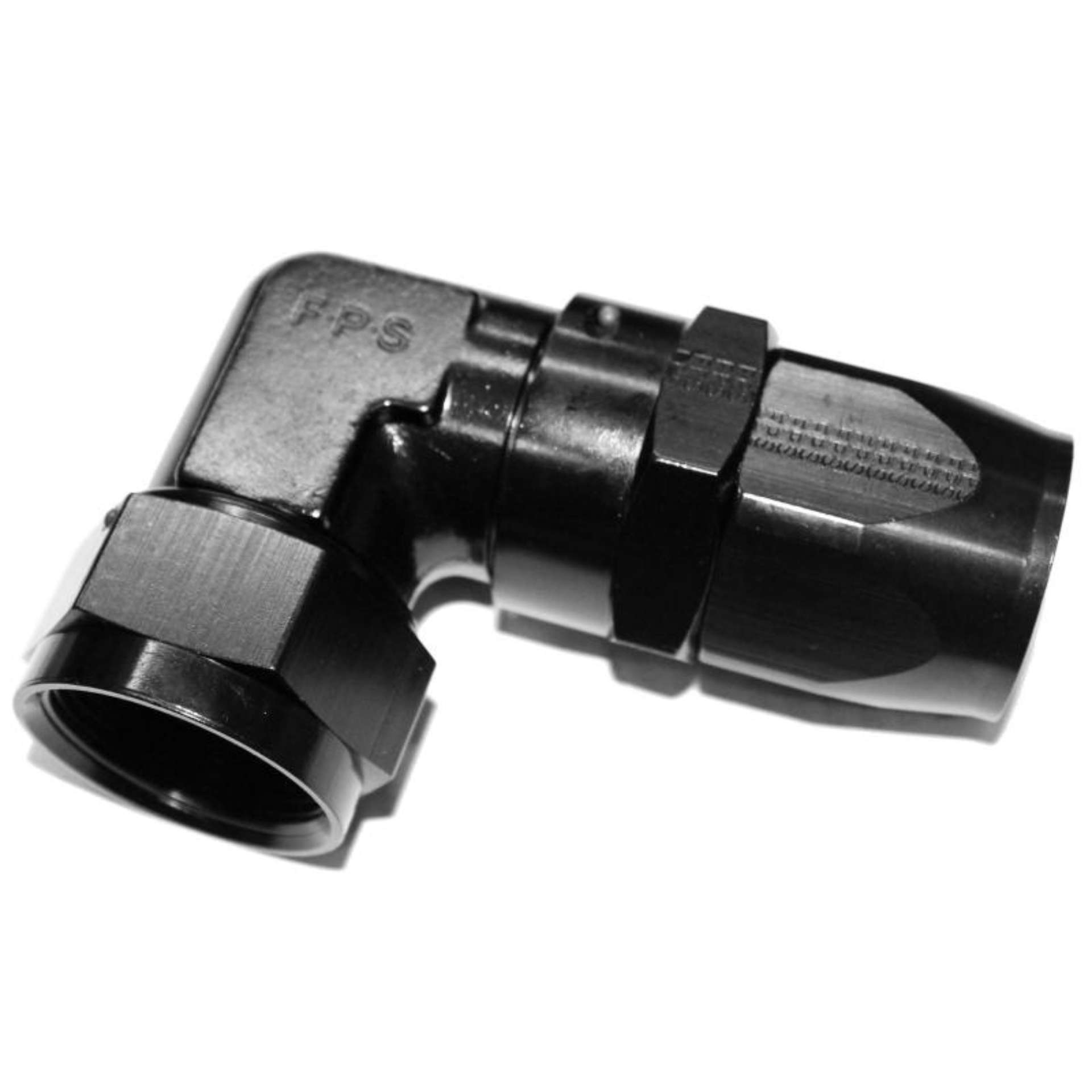 Picture of Fragola -8AN x 90 Degree Low Profile Forged Hose End - Black