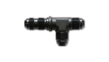 Picture of Vibrant -10AN Bulkhead Adapter Tee on Run Fittings - Anodized Black Only