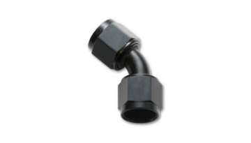 Picture of Vibrant -8AN X -8AN Female Flare Swivel 45 Deg Fitting  AN To AN  -Anodized Black Only