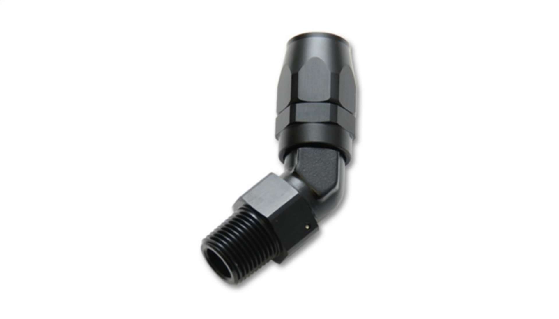 Picture of Vibrant -8AN Male NPT 45Degree Hose End Fitting - 3-8 NPT