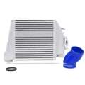 Picture of Mishimoto 08-14 Subaru WRX Top-Mount Intercooler Kit - Powder Coated Silver & Blue Hoses