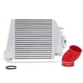 Picture of Mishimoto 08-14 Subaru WRX Top-Mount Intercooler Kit - Powder Coated Silver & Red Hoses