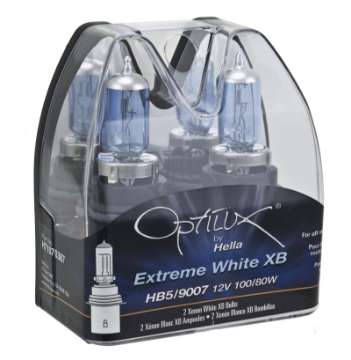 Picture of Hella Optilux XB White Halogen Bulbs HB5 9007 12V 100-80W 2 pack