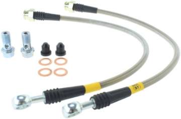 Picture of StopTech 06-10 Chevrolet Corvette Z06 Stainless Steel Rear Brake Lines