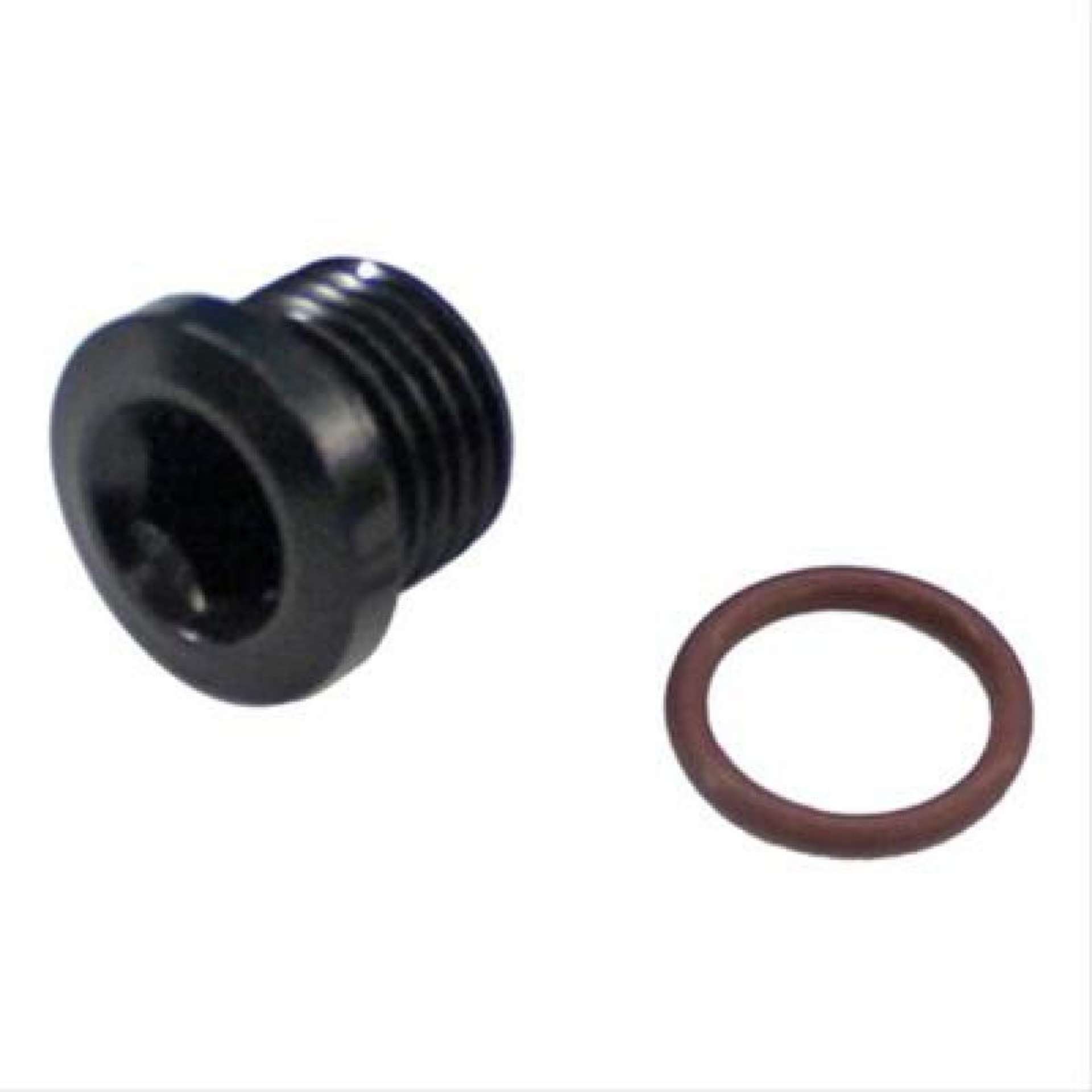 Picture of Fragola -10AN 7-8-14 Socket Hex Port Plug - Black