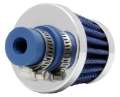 Picture of K&N 2in Base OD x -375in Flange ID x 1-75in H Rubber Base Crankcase Vent Filter - Blue