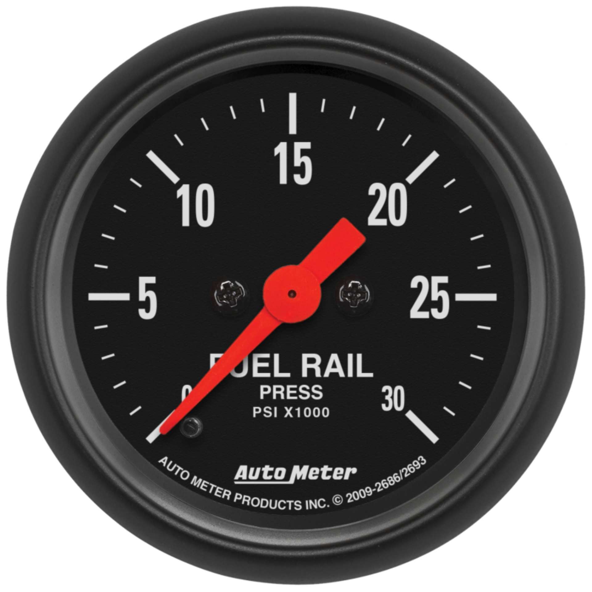 Picture of Autometer Z-Series 52mm 30Kpsi Fuel Rail Pressure Gauge, Ram 6-7L