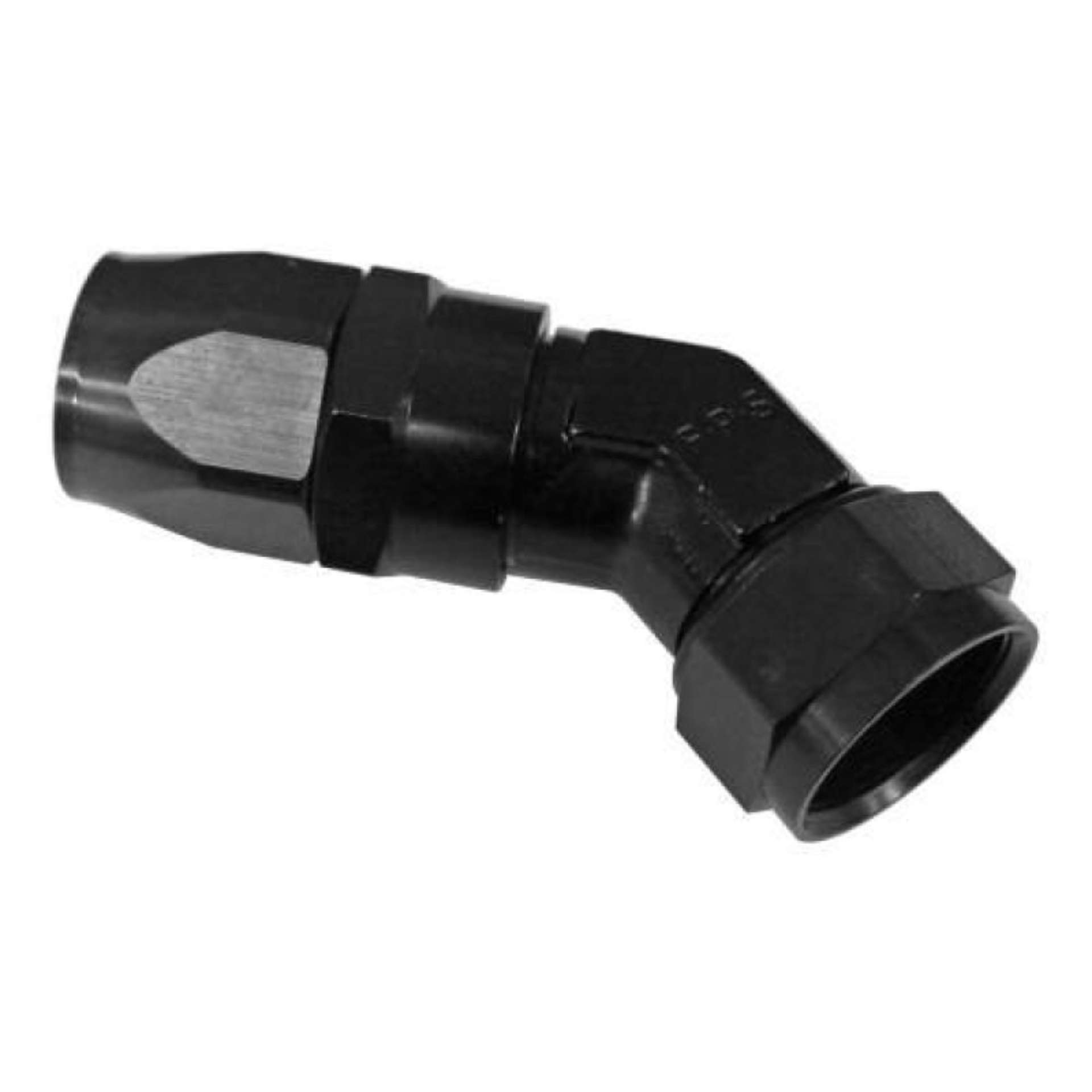 Picture of Fragola -6AN x 45 Degree Low Profile Forged Hose End - Black