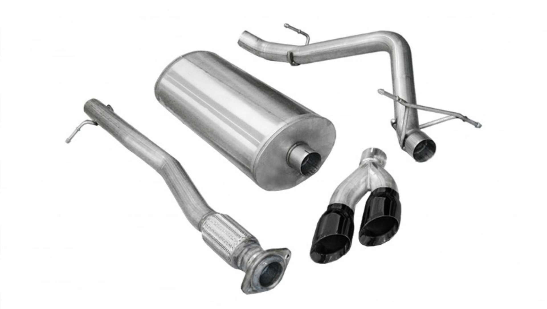 Picture of Corsa 2009-2009 Chevrolet Silverado Crew Cab-Short Bed 1500 4-8L V8 Black Sport Cat-Back Exhaust