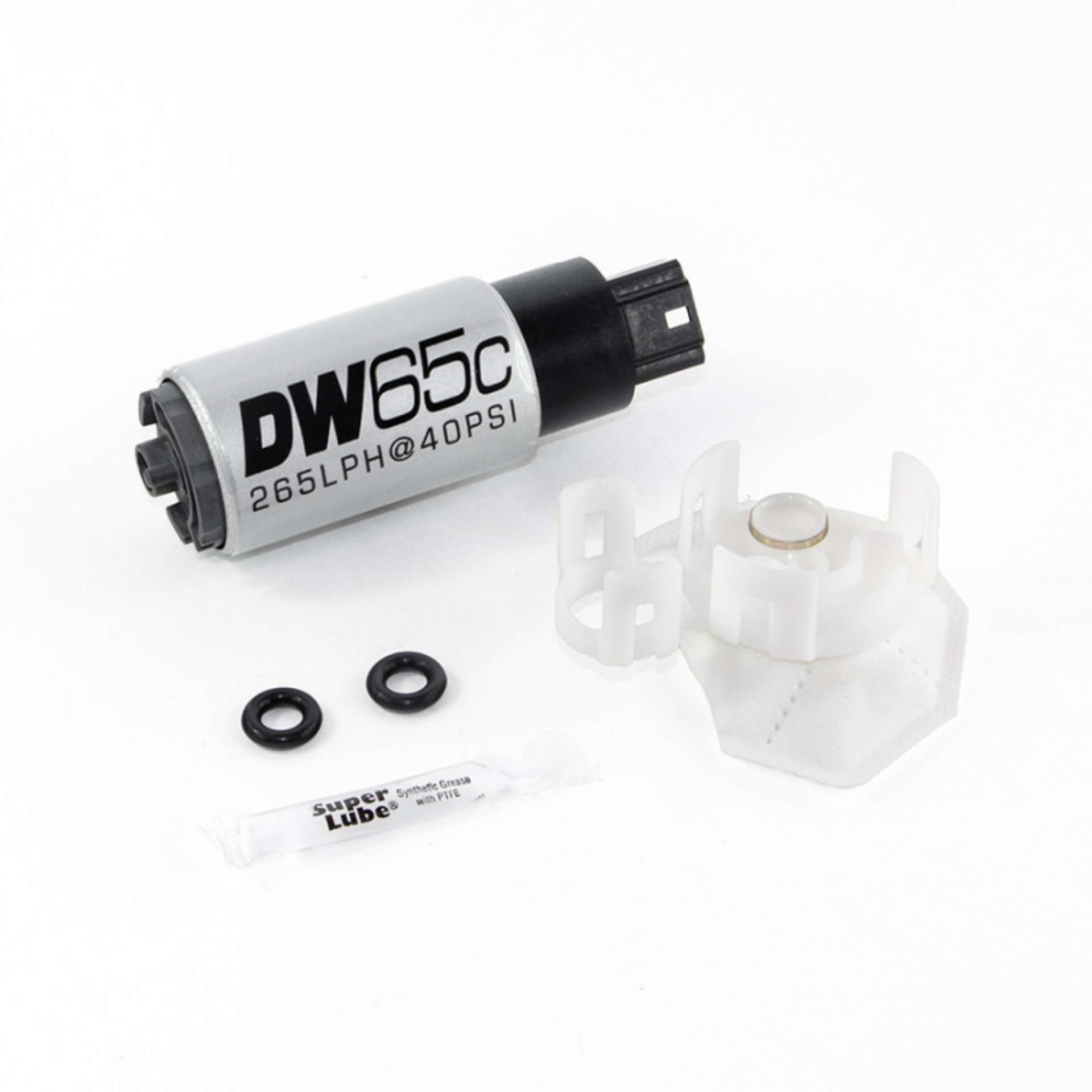 Picture of DeatschWerks 265 LPH Compact In-Tank Fuel Pump w- Set Up Kit 08-15 Mitsu EVO X, 06-13 MazdaSpeed 3-6