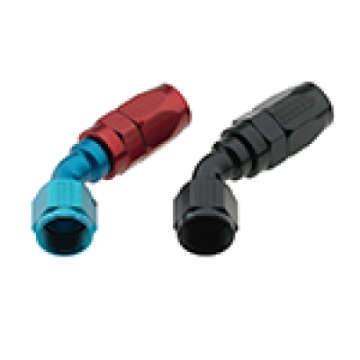 Picture of Fragola -12AN x 45 Degree Pro-Flow Hose End - Black