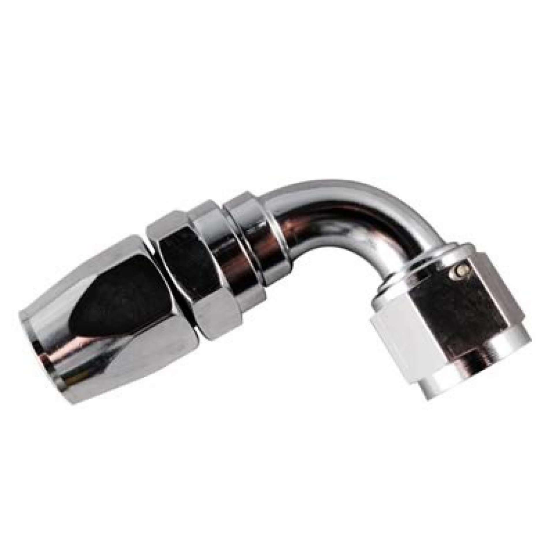 Picture of Fragola -8AN x 90 Degree Pro-Flow Hose End Chrome