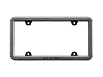 Picture of WeatherTech BumpFrame Black Satin Textured Finish License Plate Frame