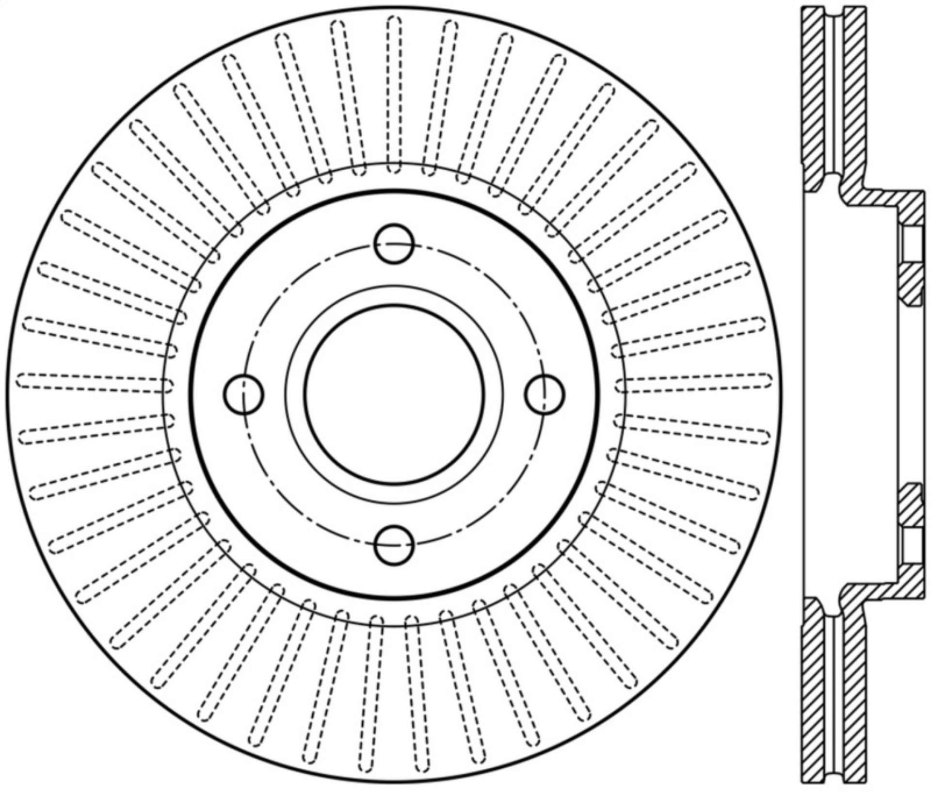 Picture of StopTech 2014 Ford Fiesta Right Front Disc Slotted Brake Rotor