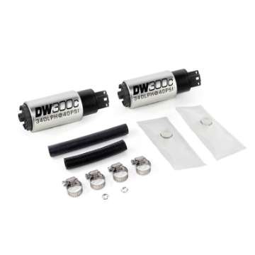 Picture of DeatschWerks 340lph DW300C Compact Fuel Pump w- 99-04 Ford Lightning Set Up Kit w-o Mounting Clips