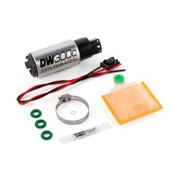 Picture of DeatschWerks 340lph DW300C Compact Fuel Pump w- Ford Focus MK2 RS Set Up Kit w-o Mounting Clips