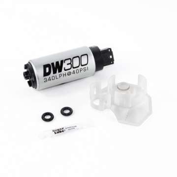 Picture of DeatschWerks 340lph DW300C Compact Fuel Pump w-Install Kit 08-15 Mitsubishi EVO X w-o Clips