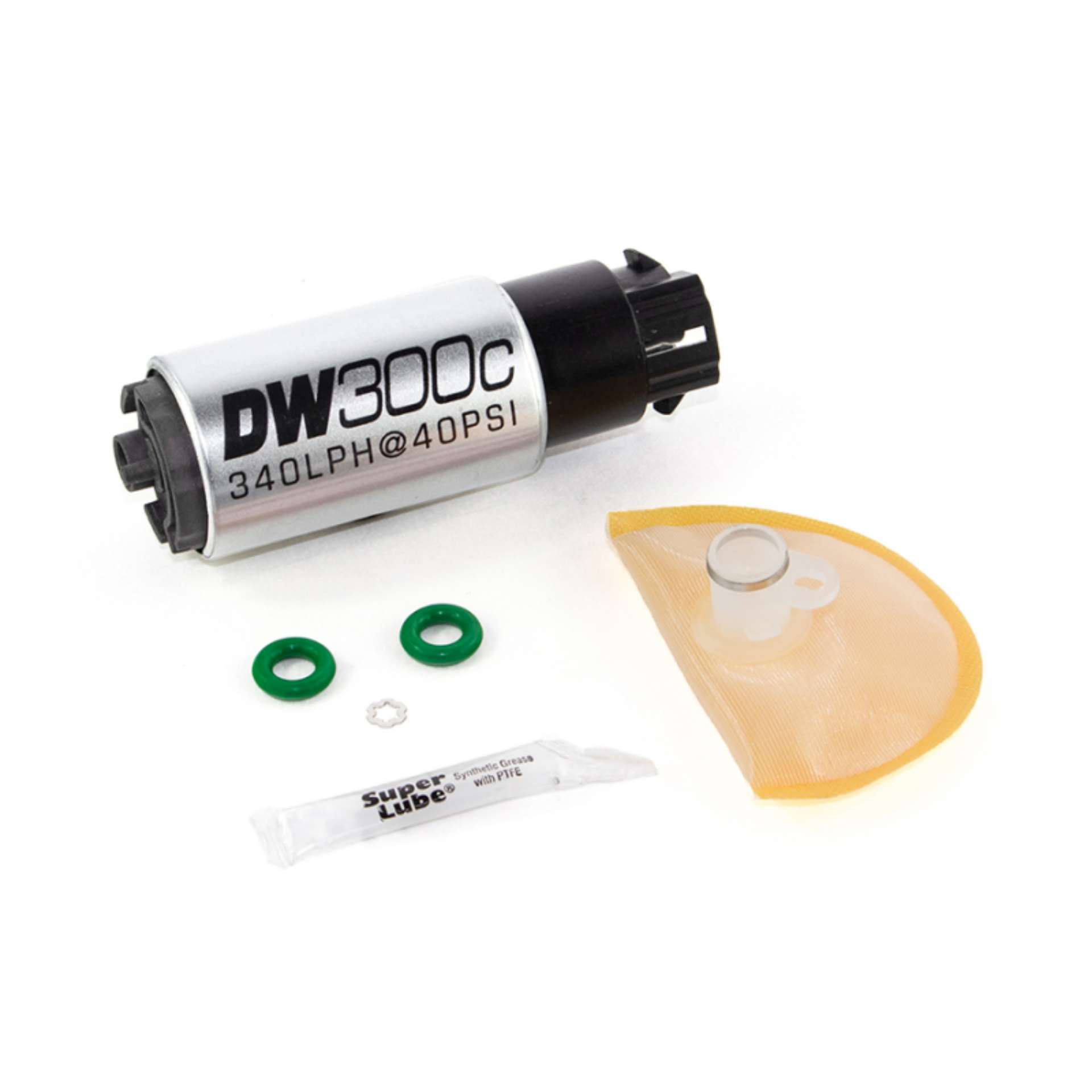 Picture of DeatschWerks 340lph DW300C Compact Fuel Pump w- 08-14 WRX- 08-15 STI Set Up Kit w- Mounting Clips