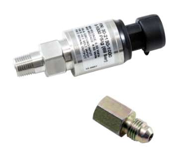 Picture of AEM 1000 PSIg Stainless Sensor Kit - 1-8in NPT Male Thread to -4 Adapter