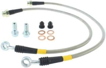 Picture of StopTech 14-15 Chevy Corvette Z51 C7 V8 Stainless Steel Front Brake Lines