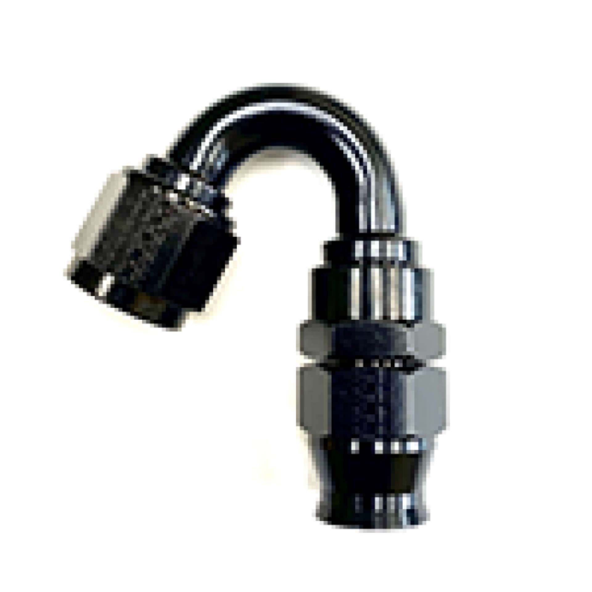 Picture of Fragola -6AN Real Street x 150 Degree 3-8 EFI Quick Disconnect Hose End Black