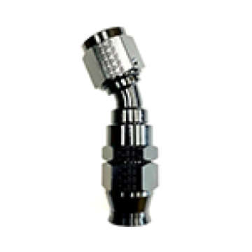 Picture of Fragola -6AN Real Street 30 Degree Hose End Black For PTFE Hose