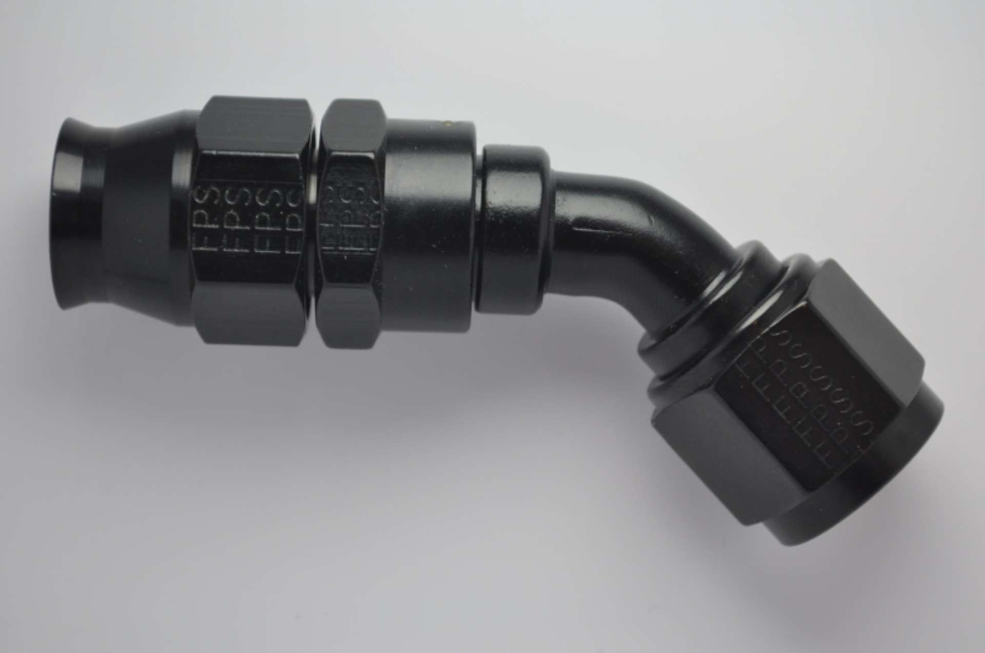 Picture of Fragola -6AN Real Street x 45 Degree Hose End Black For PTFE Hose