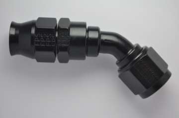 Picture of Fragola -8AN Real Street x 45 Degree Hose End Black For PTFE Hose