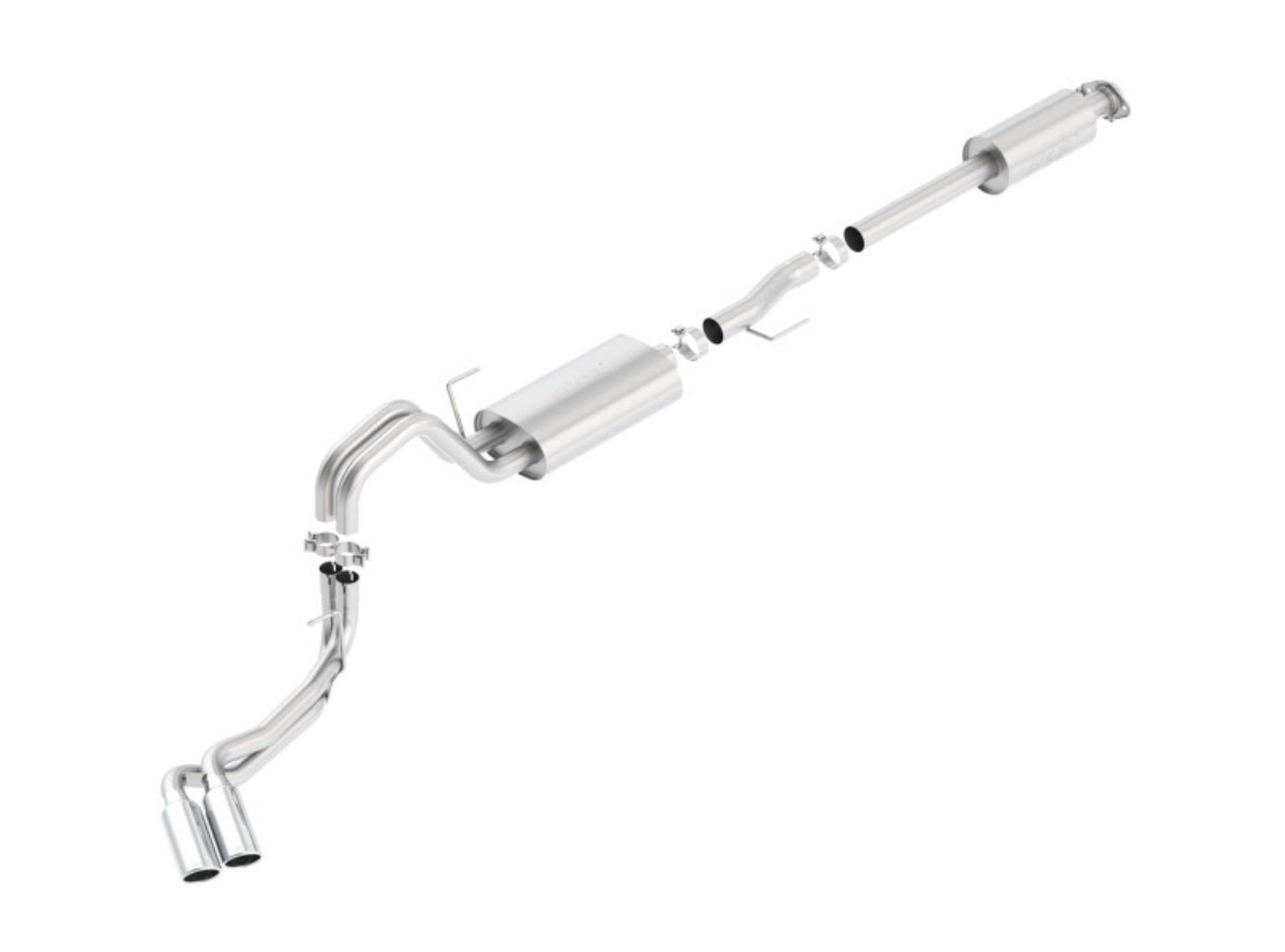 Picture of Borla 15-16 Ford F-150 3-5L EcoBoost Ext- Cab Std- Bed Catback Exhaust Touring Truck Side Exit